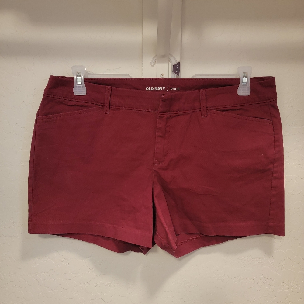 Old Navy Pixie Burgundy Shorts - 12